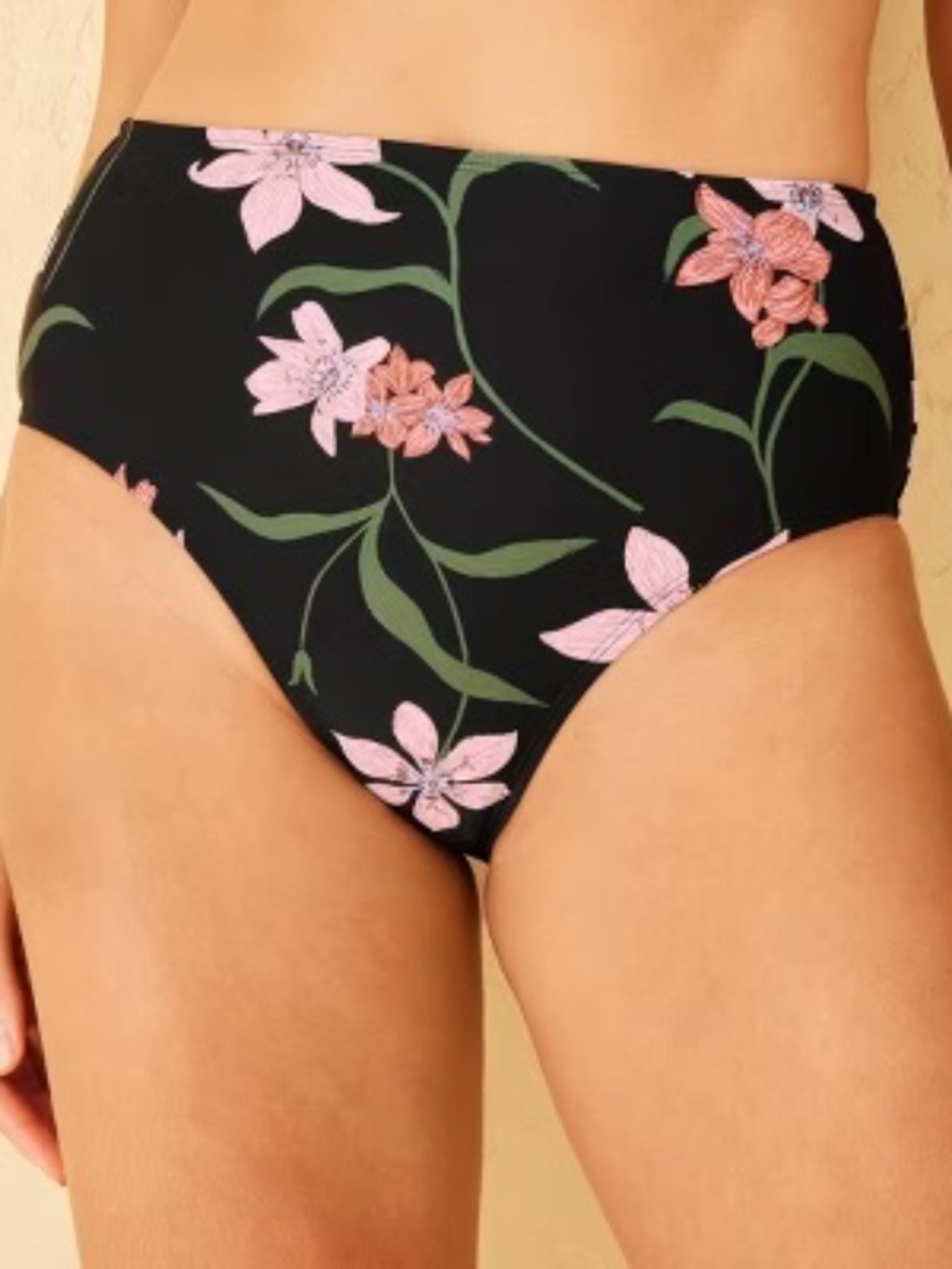 Women's High Rise Medium Seat Coverage Bikini Bottom - Size: Small